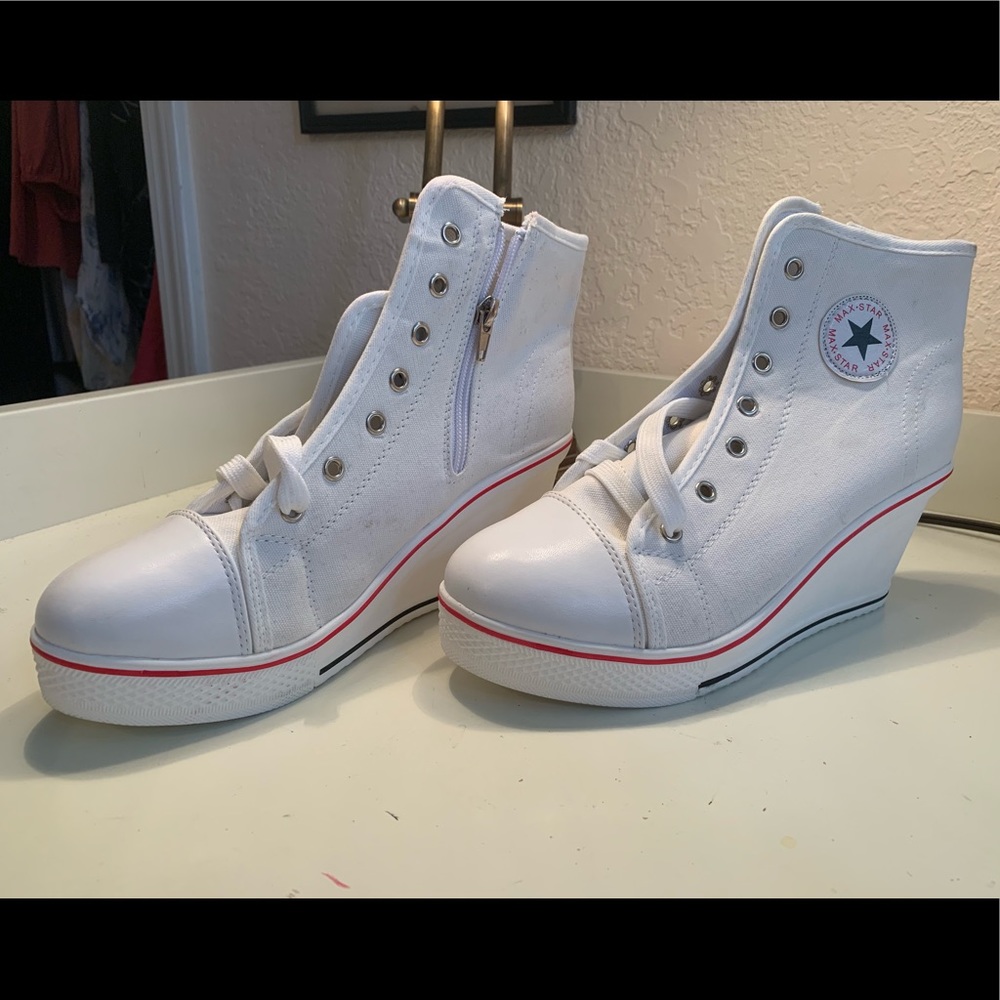 Converse-Like High Heeled Sneakers